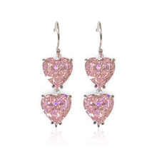 Charger l'image dans la galerie, BOUCLES D'OREILLES PENDANTES EN CRISTAL - Rose