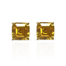 Charger l'image dans la galerie, Boucles d'oreilles clous ASCHER - Jaune doré, plaqué or 18 carats