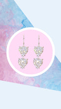 Charger l'image dans la galerie, BOUCLES D'OREILLES PENDANTES EN CRISTAL - Blanc G