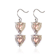 Charger l'image dans la galerie, BOUCLES D'OREILLES PENDANTES EN CRISTAL - Rose