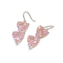 Charger l'image dans la galerie, BOUCLES D'OREILLES PENDANTES EN CRISTAL - Rose