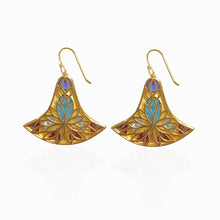 Charger l'image dans la galerie, BOUCLES D'OREILLES LOTUS RÉVERSIBLES - Plaqué or 18 carats