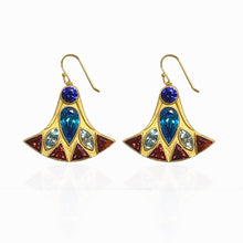 Load image into Gallery viewer, REVERSIBLE LOTUS EARRINGS 18k Gold Plated
