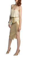 Load image into Gallery viewer, APHRODITE IVORY CHIFFON LOW BACK CAMISOLE