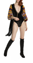 Load image into Gallery viewer, AZTEC & VELVET BODYSUIT