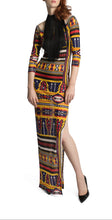 Load image into Gallery viewer, AZTEC BOAT NECK MAXI DRESS