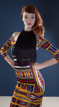 Load image into Gallery viewer, AZTEC BOAT NECK MAXI DRESS
