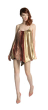 Load image into Gallery viewer, APHRODITE VELVET AND LIQUID GOLD FLARE DRESS
