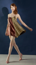 Load image into Gallery viewer, APHRODITE VELVET AND LIQUID GOLD FLARE DRESS
