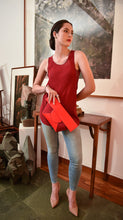 Load image into Gallery viewer, The SILK TANK TOP - Dark Red
